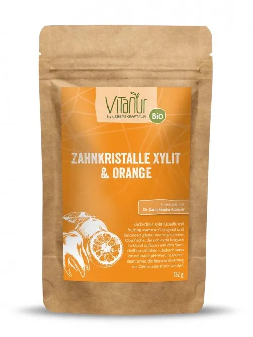 Lebenskraftpur Zahnkristalle Xylit & Orange (40St)
