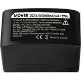 walimex pro Akku für Mover 200 TTL Studioblitz Zubehör, Schwarz