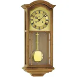 AMS Wanduhr Pendeluhr 1/2 Std. Schlag, Bim-Bam - AMS Modell: 650/4 braun