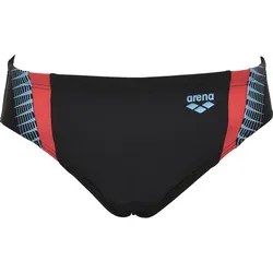ARENA arena Herren Slip Badehose Threefold, BLACK-BLACK-ANGURIA, 4