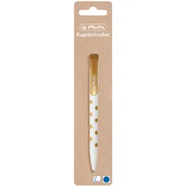 Herlitz Kugelschreiber Pure Glam Weiß/Gold Blau 1 St.
