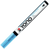 Marabu 12400101256 - YONO Marker, Pastellblau 256, vielseitiger Acrylstift mit feiner japanischer Rundspitze 0,5 - 1,5 mm, wasserbasiert, lichtecht und wasserfest, für nahezu alle Untergründe