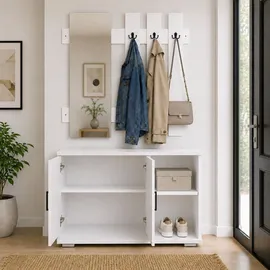 VCM Gados XL Diele 132x90x33 cm Weiß