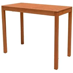 5-tlg. Bar-Set Thekenhocker Hocker Holz Eukalyptus