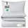 Carpe Sonno Damast Gestreift Silber 135 x 200 cm + 80 x 80 cm