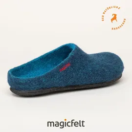 Gottstein Magicfelt Hausschuh Filz Pantoffeln, blau 40