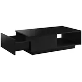 [en.casa] Biskra Schwarz Hochglanz 95 x 55 x 31 cm