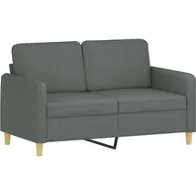 vidaXL 2-Sitzer-Sofa Dunkelgrau 120 cm Stoff