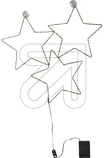 LED-Leuchtsilhouette Stella 3 Sterne 701-46