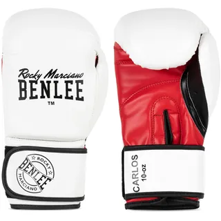 BENLEE Rocky Marciano Unisex Trælim Boxhandschuhe White/Black/Red, 14 oz