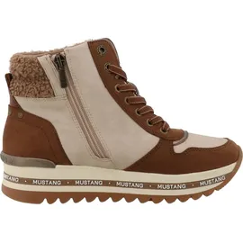 Mustang Damen Stiefelette sportliche Plateau-Sohle 15M0312003, Größe:38 EU, Farbe:Braun