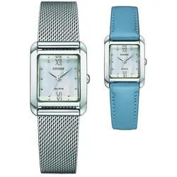 Citizen Uhren-Set inkl. Wechselarmband Elegant Eco-Drive EW5590-62A - silber