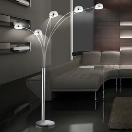GLOBO Stehlampe 5x E14 Grau