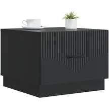 vidaXL Couchtisch mit Schubladen Schwarz 49 x 50 x 37 cm