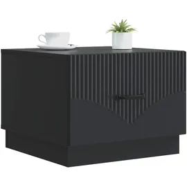vidaXL Couchtisch mit Schubladen Schwarz 49 x 50 x 37 cm