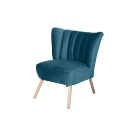 Max Winzer Sessel Alessandro Samt 70 x 80 x 66 cm Petrol