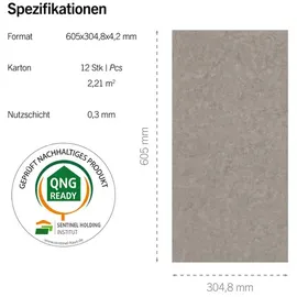 Starclic 605 x 304,8 x 4,2 mm Steinoptik beige