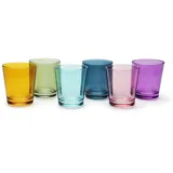 Excelsa Portofino Vintage Set 6 Gläser, mehrfarbig, 30 cl., mundgeblasenes Glas