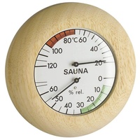 TFA Dostmann Raumthermometer TFA 40.1028 Sauna-Thermometer Abachi Echtholz Hygrometer
