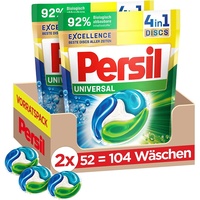 Persil Universal 4in1 DISCS Pods Vollwaschmittel Tiefenrein 104 Waschladungen