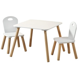 KESPER Kindertisch mit 2 Stühlen, weiß