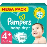 Pampers Baby Dry Größe 4 Plus 106 Windeln (10-15 kg)