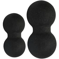 2er-Set Duo-Faszienmassage-Bälle für punktuelle Rückenmassage - Gezielte Verspannungslösung-Faszientraining-Muskellockerung - Ø 8 & 12 cm