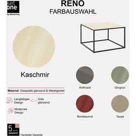 Set One by Musterring Reno Beige Glas 80 x 50 x 80 cm