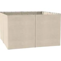 Outsunny Seitenwände für 3x4 m Pavillon 4 Stück Beige 3 x 4 m