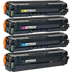 D&C Toner Set für Samsung CLX-6260FW Drucker 4 Farben CMYK Sparset
