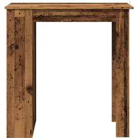 vidaXL Bartisch mit Regal 102 x 50 x 103,5 cm Braun