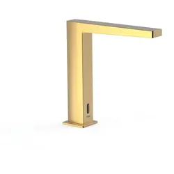 Tres Slim Exclusive, Elektronische Waschbeckenarmatur mit fester Wassertemperatur, 24k Gold