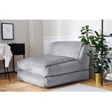 LEONIQUE Relaxsessel »Polly«, Loungesessel mit Schlaffunktion, perfekt als Gästebett, Daybed, grau