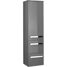 Pelipal Midischrank 30 x 121 x 33 cm Lack Steingrau Hochglanz/Quarzgrau Hochglanz