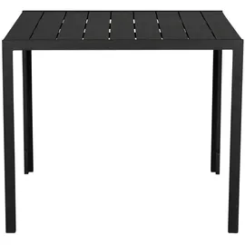 VCM ebuy24 Noma Gartentisch 90x90 cm Schwarz und Schwarz