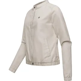Ragwear Damen, Leichte Übergangsjacke in Leinen-Optik Blousonjacke Leinenhemd Malawi Linen YOUMODO Bone Gr. L - L