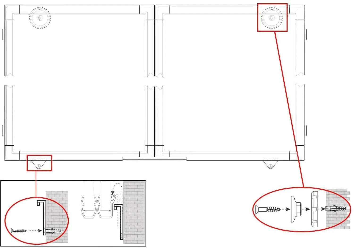 Montagebeutel für Whiteboard-Klapptafel MAULpro