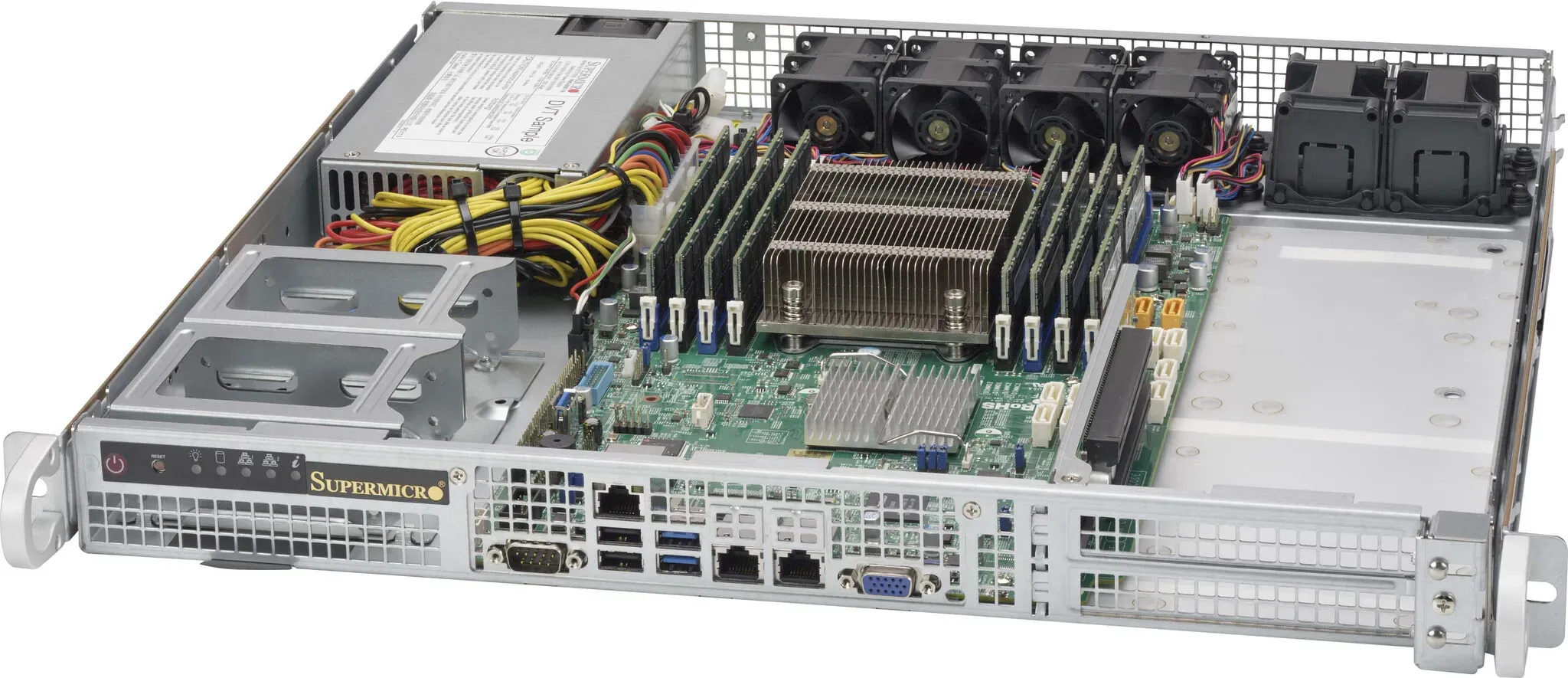 Supermicro CSE-515-350 Computer-Gehäuse Rack Silber 350 W