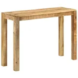 vidaXL Konsolentisch 110x35x76 cm Raues Mangoholz