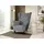beautysofa Ohrensessel FALCO Chesterfield Textil 82 x 102 x 92 cm Grau