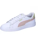 Puma Smash 3.0 L Jr Sneaker, White-Island Pink-Pistachio Green, 36 EU