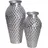 FineBuy FineBuy, Vase 2er Set Blumenvase Aluminium Amphore Tischvase Rund Dekovase (2x)