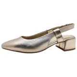 Marco Tozzi Damen Slingpumps mit Blockabsatz Vegan, Beige (Platinum), 38 EU - 38 EU