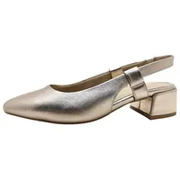 Marco Tozzi Damen Slingpumps mit Blockabsatz Vegan, Beige (Platinum), 38 EU - 38 EU
