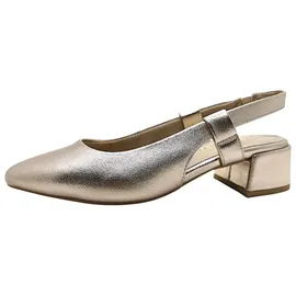 Marco Tozzi Damen Slingpumps mit Blockabsatz Vegan, Beige (Platinum), 38 EU - 38 EU