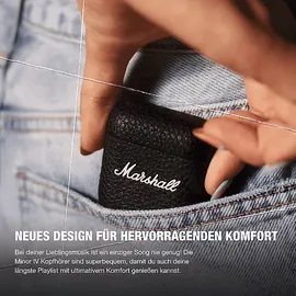 Marshall Minor IV In-ear Kopfhörer Bluetooth schwarz