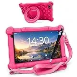 AngelTech Kinder Tablet Slim – 7 Zoll - 3GB RAM + 4GB Virtual RAM - 64 + 64GB Speicher (Rosa)
