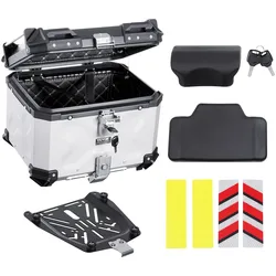 VEVOR Motorradkoffer Top Case Universal Motorrad Tasche 45L Topbox Aluminium