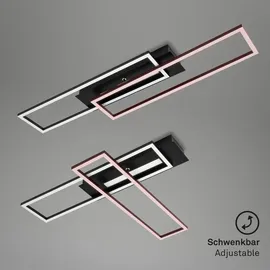 Briloner LED Deckenleuchte 1 eckig schwarz