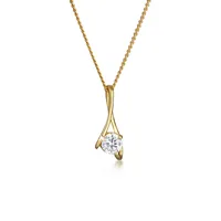 Elli PREMIUM Zirkonia 585 Gelbgold 45 Damen